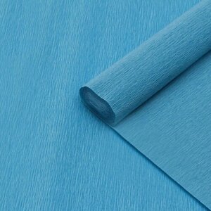 Cartotecnica Rossi Бумага для упаковок и поделок, гофрированная, небесная, голубая, однотонная, двусторонняя, рулон 1 шт, 0,5 х 2,5 м