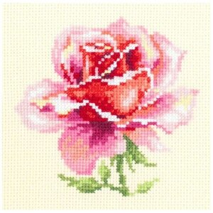 Чудесная Игла Набор для вышивания Розовая роза, 11 х 11 см (150-002)