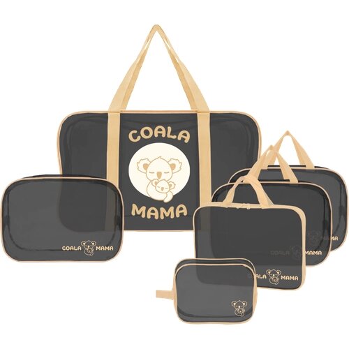 Coala Mama Набор сумок 5+1 в роддом Coala Mama Black Edition Gold