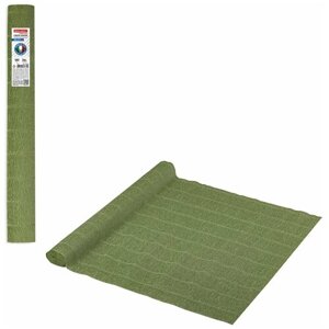 Цветная бумага крепированная в рулоне BRAUBERG FIORE, 50х250 см, 1 л., 140 г/м2 1 л. , зеленый шалфей (962)