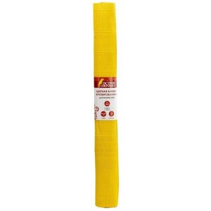 Цветная бумага крепированная в рулоне Остров сокровищ, 50х250 см, 1 л. 1 л. , желтый