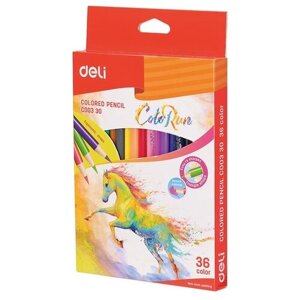 Deli Цветные карандаши ColoRun, 36 цветов (EC00330) разноцветный