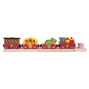 Деревянная игрушка для расширения железной дороги Bigjigs "Средневековый поезд", арт. BJT478