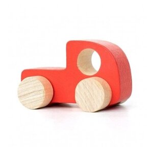Деревянная игрушка «Каталка»Машинка Томик» красная