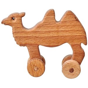Деревянная игрушка-каталочка "Верблюдик Два горба"