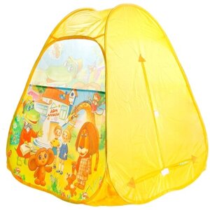Детская игровая палатка "играем вместе" чебурашка в сумке