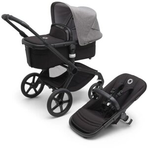 Детская коляска 2 в 1 Bugaboo Fox5 Black/Midnight black/Grey Melange