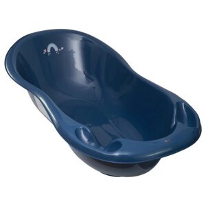 Детская ванночка для купания Tega Baby Метео 102 см со сливом, синяя