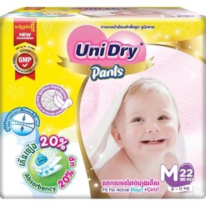 Детские подгузники-трусики UniDry Super Dry, M, 6-11 кг