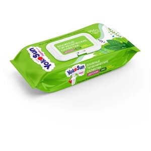 Детские влажные салфетки YokoSun Eco Гигиенические 100 шт