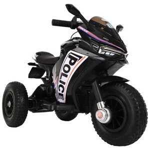 Детский электромотоцикл Pituso 6V арт. 6188 надувные колеса Black/черный