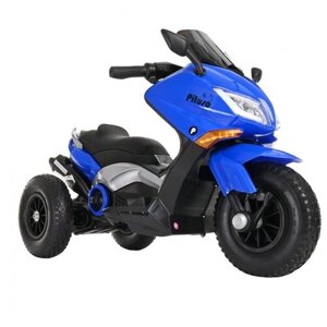 Детский электромотоцикл Pituso 6V арт. 9188 надувные колеса Blue/синий
