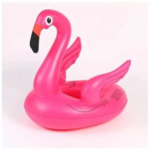Детский надувной круг "Фламинго" с отверстием для ног, круг-ходунки для плавания, детский круг для плавания, надувной круг с трусиками