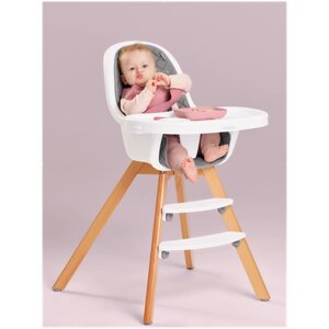 Детский стульчик для кормления Junion GRUM (от 6 месяцев), модель F-001, цвет: linen gray