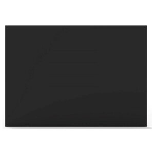 Доска меловая немагнитная 50x70 см пластиковая черная без рамы Attache