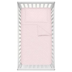 Dr. Hygge Комплект/набор детского постельного белья для новорожденных хлопок (светло-бежевый/бежевый) нежно-розовый