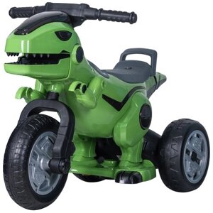 Электромобиль трицикл детский JT404 Farfello / мотоцикл / свет и музыка / динозавр / JT404/green/ цвет зеленый