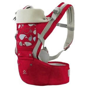 Эрго рюкзак хипсит кенгуру Aiebao 3-36 месяцев / рюкзак-слинг для новорожденных/ кенгуру для переноски/ рюкзак-переноска (красный)