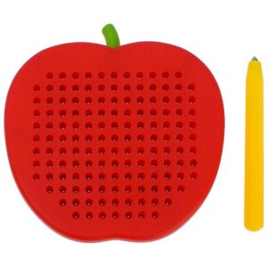 Эврики Магнитный планшет яблоко маленькое, 142 отверстия 4445201