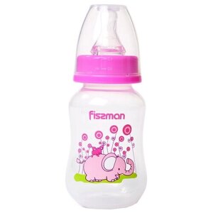 Fissman Бутылочка пластиковая 125 мл 6872\6873\6874, с рождения, розовый