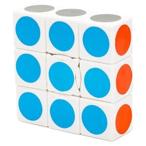 Головоломка Кубик Рубика LanLan 1x3x3 / Головоломка для подарка / Белый пластик
