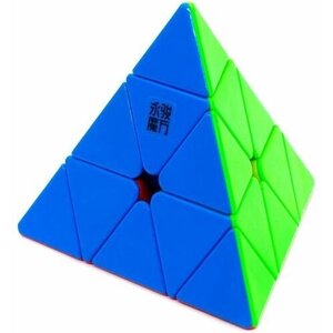 Головоломка пирамидка рубика YJ Pyraminx YuLong V2 M Цветной пластик