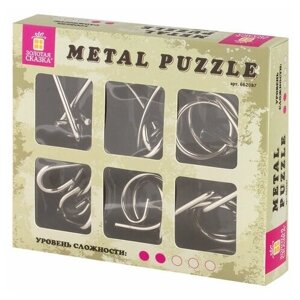Головоломка Золотая сказка Metal Puzzle 662087 6 шт. серебристый