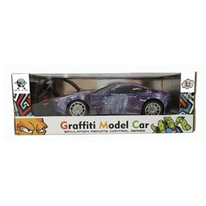 Гоночная машина Xun Fei Yu Toys Graffiti Model Car (XFY234-3), 1:18, фиолетовый