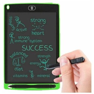 Графический планшет для рисования детский LCD Writing Tablet 12 дюймов черный со стилусом