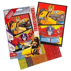 Hasbro Стикерная мозайка форменная "Transformers", Трансформеры