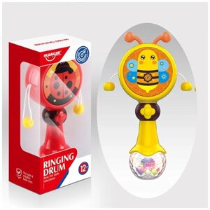 HAUNGER Игрушка погремушка пчелка, развивающая игрушка, прорезыватель, музыкальная игрушка, игрушка в подарок для мальчика и девочки
