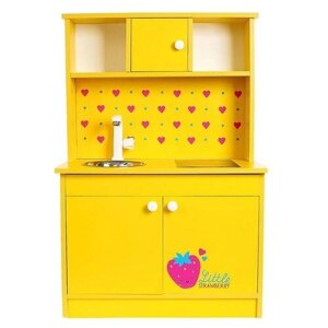 Игровая мебель "Детская кухня Клубничка" цвет жёлтый 4182389