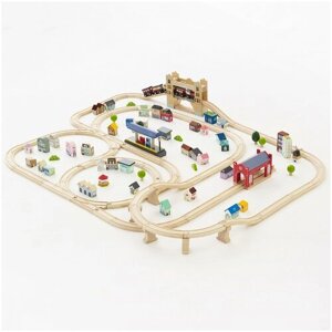 Игровой набор Деревянная железная дорога "Лондон", Le Toy Van