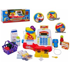 Игровой набор "Касса" с продуктами, калькулятором (34439R)