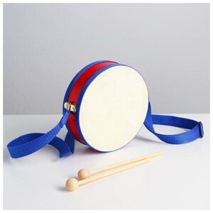 Игрушка музыкальная «Барабан», бумажная мембрана, размер: 14 14 4,5 см, цвета микс