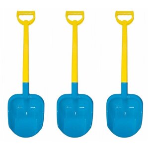 Игрушки для песочницы для снега Детская лопатка для песка 66 см синяя -3 шт.