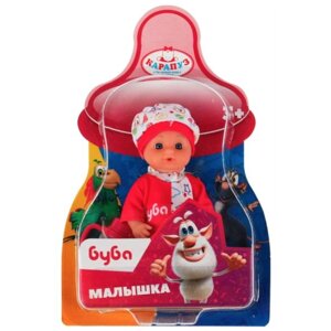 Интерактивная кукла Карапуз Буба. Малышка, 15 см, Y15BD-BOOBA-BL-RU