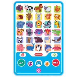 Интерактивная развивающая игрушка Азбукварик Игровой планшетик Игры со зверятами
