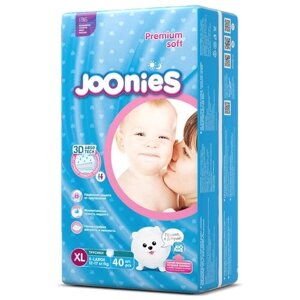 JOONIES Premium Soft Подгузники-трусики, размер XL (12-17 кг), 38 шт.