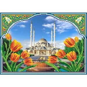 Канва (рисунок) для вышивания бисером М. П. Студия "Мечеть" 40х50 (25х35) см