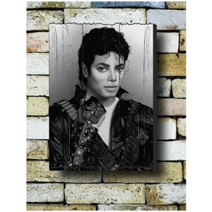 Картина на досках "Майкл Джексон. michael jackson" 30/40 см