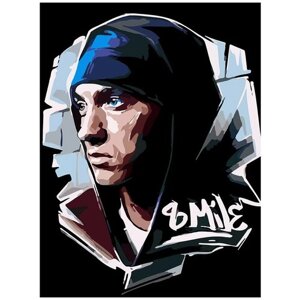 Картина по номерам на холсте Музыка Eminem Эминем - 6292 В 30x40