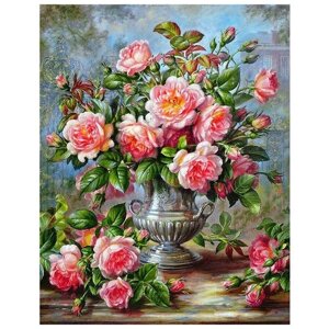 Картина стразами Букет нежных роз