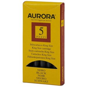 Картридж (чернила) AURORA (Аврора) Королевский размер" черный, 5 шт в упаковке