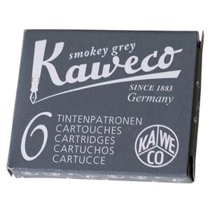 Картридж для перьевой ручки Kaweco Ink Cartridges 6-Pack (6 шт.) серый