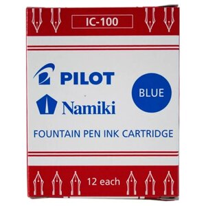 Картридж для перьевой ручки PILOT IC-100 (12 шт.) синий