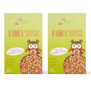 Каша безмолочная кукурузная без глютена с 6 месяцев, 200г * 2 шт. кашки ТМ Здоровые детки