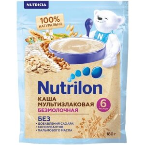 Каша безмолочная Nutrilon "Мультизлаковая", с 6 месяцев, 180 г