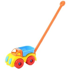 Каталка-игрушка Knopa Грузовик, 87021, желтый/оранжевый