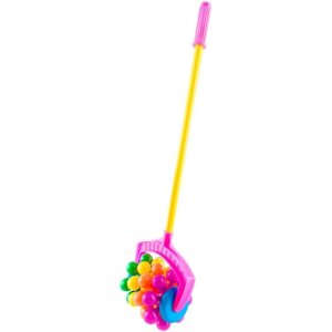 Каталка-игрушка Пластмастер Радуга (12004), розовый